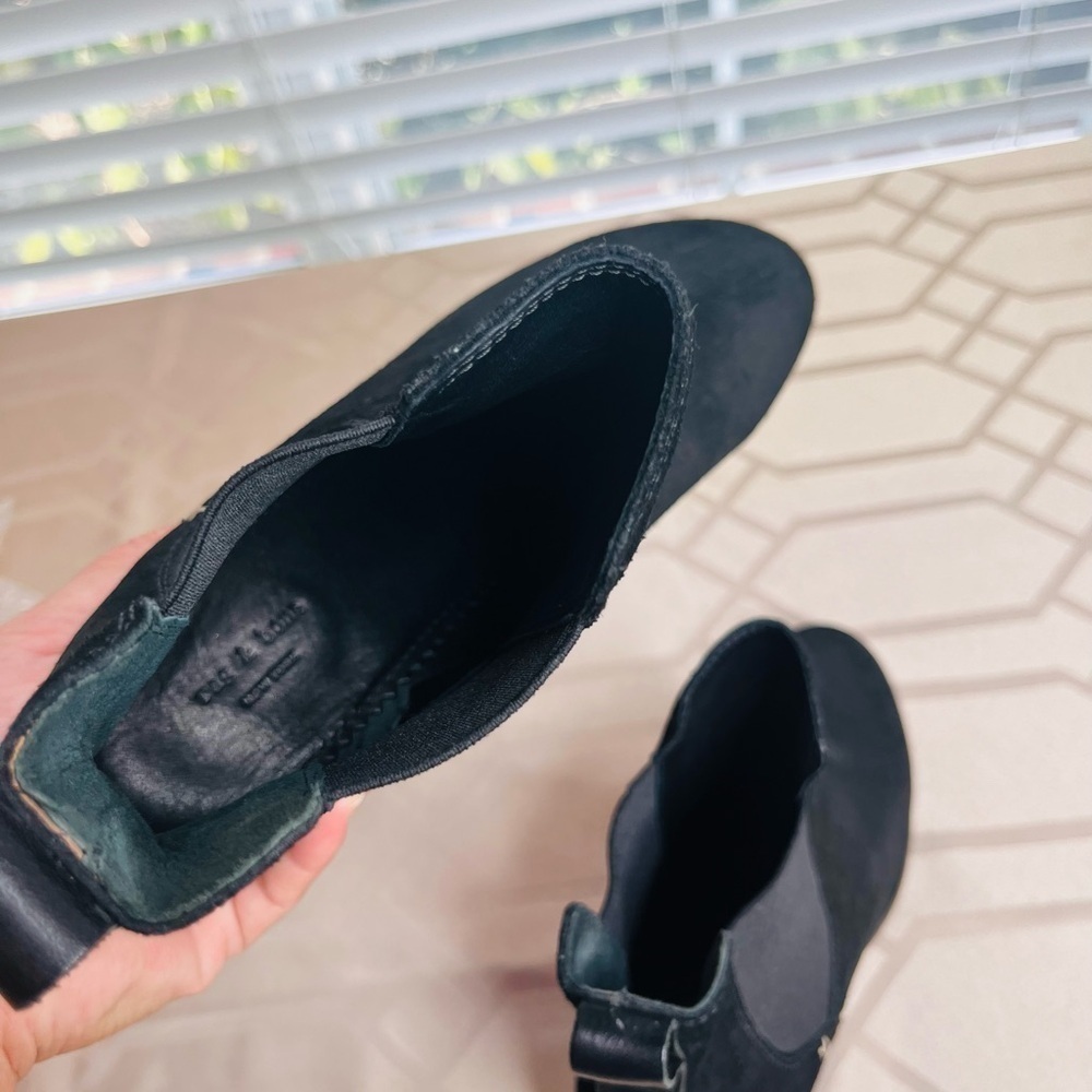 NWOT Rag & Bone Devon Black Suede Leather Bootie Size 37 or Size 7 - Picture 6 of 7